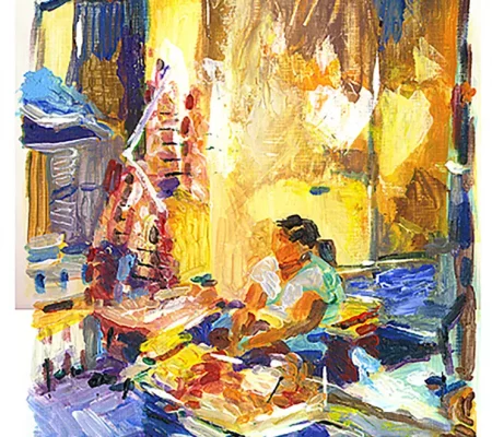 VENDEUSE D'AILS ET D'OIGNONS