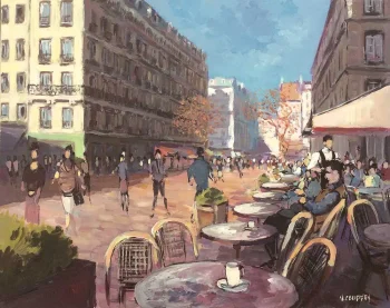 AMBIANCE DE TERRASSE DE CAFÉ