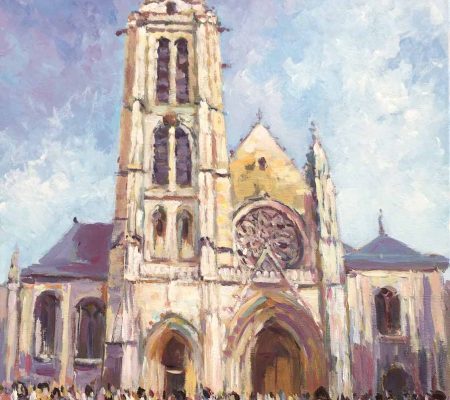 VUE SUR LA CATHÉDRALE SAINT-MACLOU DE PONTOISE