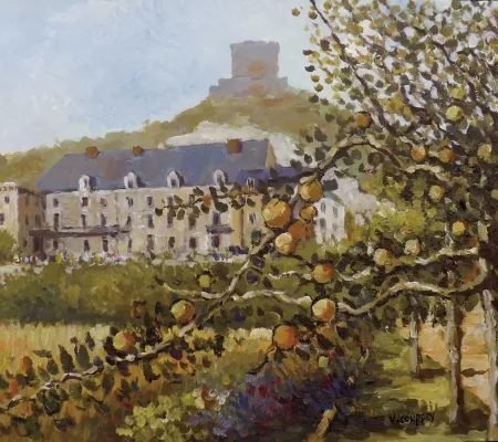 VUE SUR LE CHATEAU DE LA ROCHE-GUYON