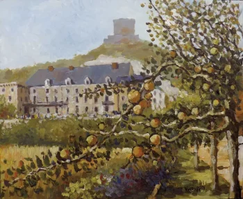 VUE SUR LE CHATEAU DE LA ROCHE-GUYON