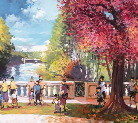 DÉTENTE DANS LE PARC DU CHÂTEAU CONTI