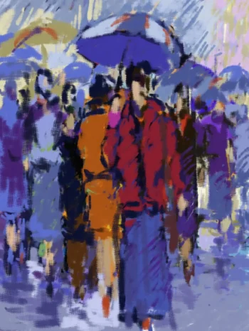 LES PASSANTS DANS LA RUE