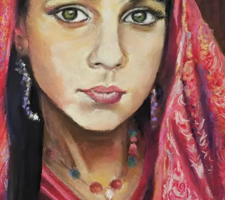 REGARD DE FILLETTE INDIENNE