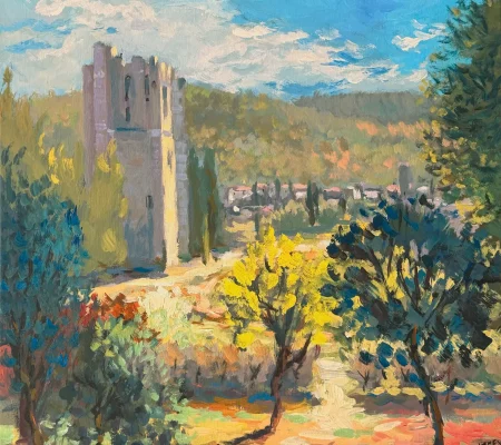 LA TOUR DE L'ABBAYE DE LAGRASSE