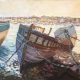 “Carcasses de bateaux” - Acrylique sur toile - 60 cm x 50 cm - Ref.731/2017